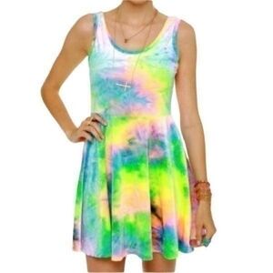 🌈See You Monday Tie Dye Velour Dress